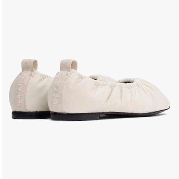Rag & Bone Elly Ballet Flat in White - Picture 3 of 9